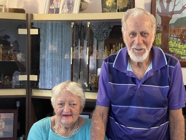 Husband and wife Desmond and Betty Jenner will be celebrating 70 years of marriage on December 18. Photo: Fergus Gregg