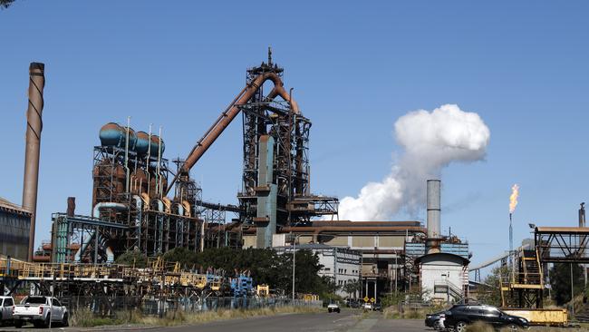 BlueScope’s Port Kembla steelworks. Picture: Jonathan Ng