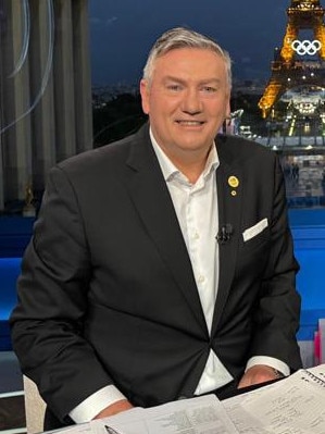 Eddie McGuire at the Paris Olympics. Photo: Channel 9