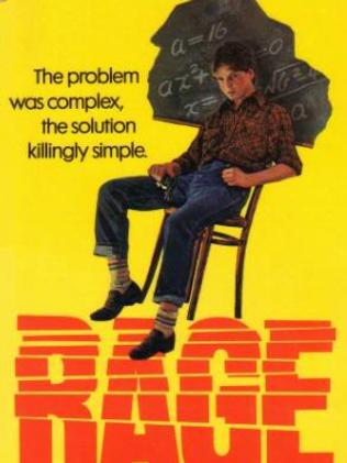 Stephen King's 1977 book Rage will never be in print again after it has been linked to several subsequent school shootings in the US. Picture: Signet Books / Stephen King