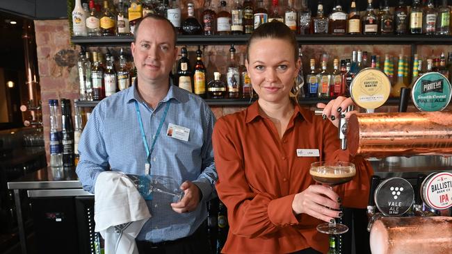 Strathmore Hotel Manager Tim Riemann and Hotel Restaurant Manager Lisa Clare. Picture: Keryn Stevens