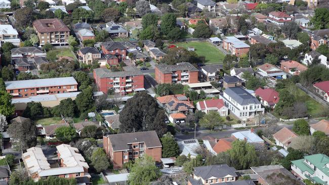 MELBOURNE, AUSTRALIA - NewsWire Photos, SEPTEMBER 21, 2023. Victorian Premier, Daniel Andrews, holds a press conference in Box Hill where he talked on fast tracking homes and housing developments.Generic view of houses in Box Hill.  Picture: NCA NewsWire / David Crosling