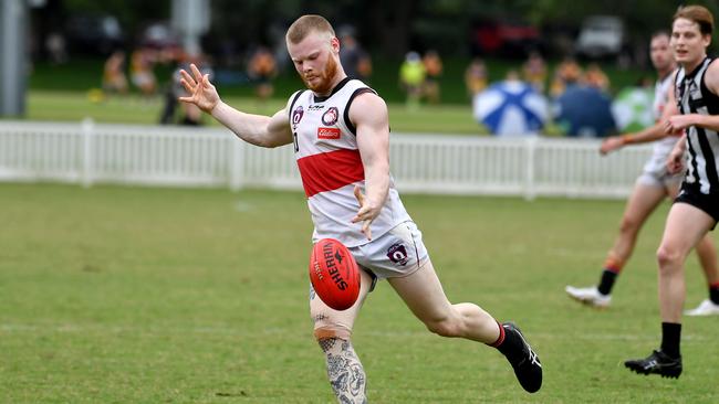 Redland-Victoria Point player Brock Aston QAFL match between Sherwood v Redland-Victoria Point Saturday April 9, 2022. Picture, John Gass