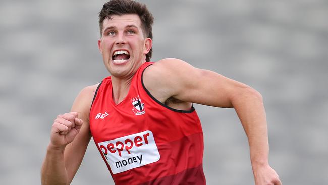 Rowan Marshall made the most of his opportunities at St Kilda last season. Picture: Michael Klein