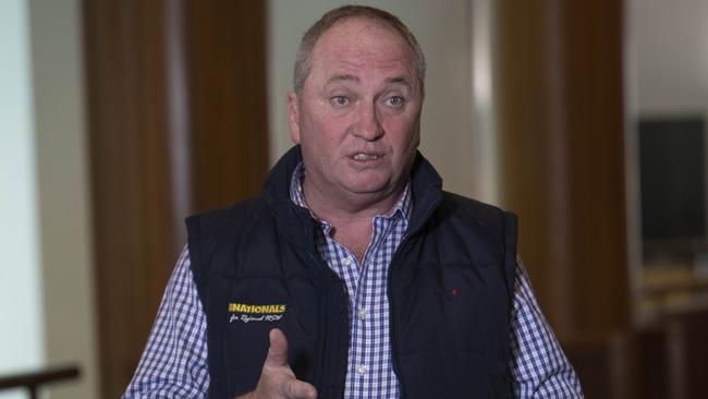 Nationals MP Barnaby Joyce has slammed Netball Australia players for protesting against Gina Rinehart’s sponsorship. Picture: NCA NewsWire / Andrew Taylor