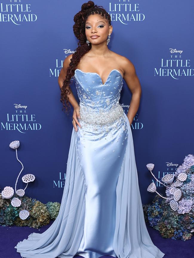 Halle Bailey attends the Australian premiere of The Little Mermaid at State Theatre on Monday night. Picture: Brendon Thorne/Getty Images