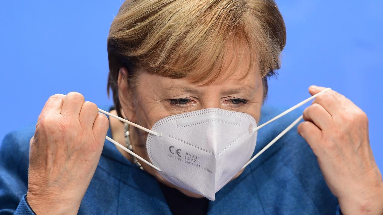 German Chancellor, Angela Merkel said the measures would last four weeks. Picture: Filip Singer/ Pool/Getty Images