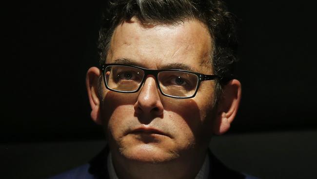 Daniel Andrews speaks to the media. Picture: Getty Images.