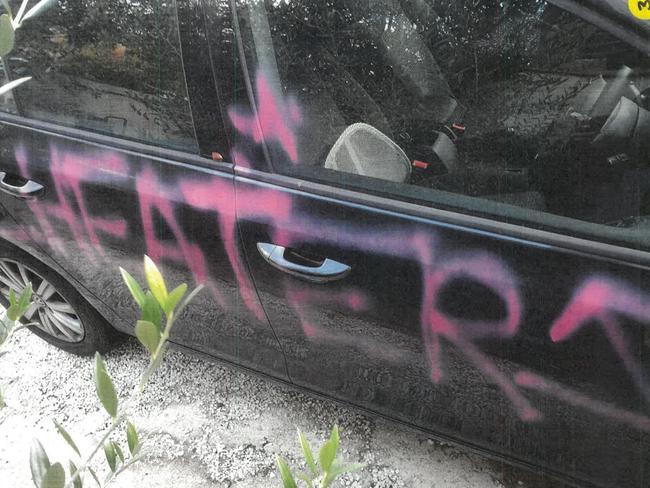 Kiara Mack wrote ‘cheater’ on her ex lover’s car. Picture: Supplied via NCA NewsWire