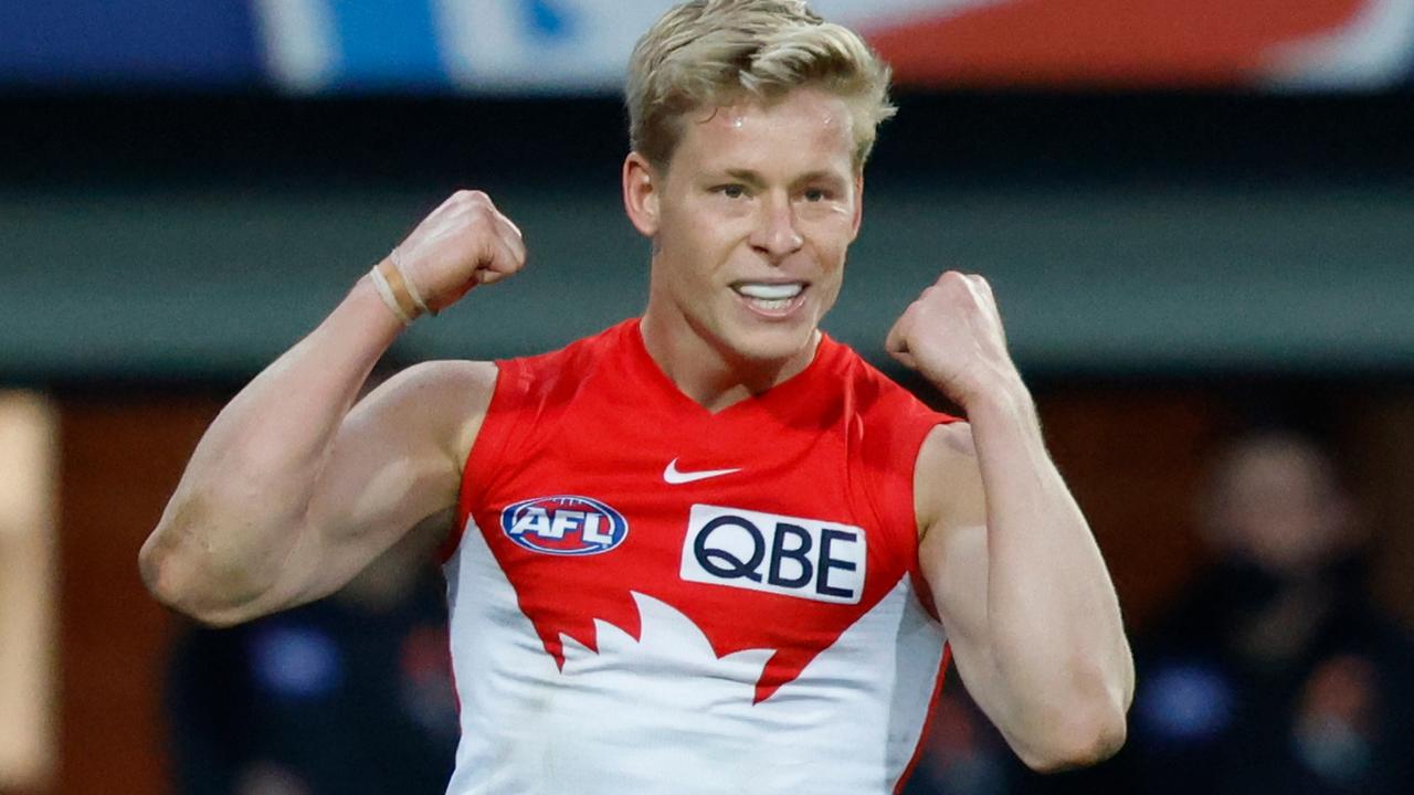 Isaac Heeney almost single-handedly willed his side over the line in last year’s elimination final against the Giants. Picture: Getty Images