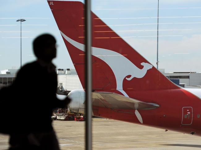 Sydney International Airport. is almost empty. Picture: AFP.