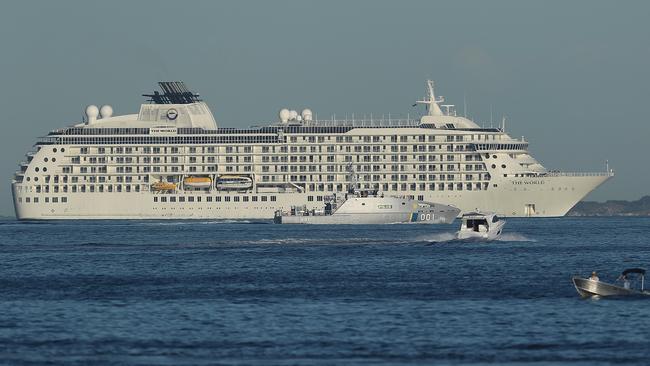 A cruise ship off Fremantle. Picture: Getty Images