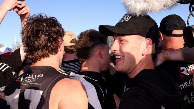 Port Adelaide star Zak Butters celebrates with local club Darley. Picture: Hamish Blair