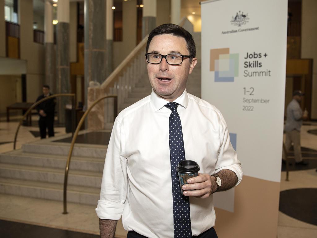 Nationals Leader David Littleproud chose to attend the summit, but Opposition Leader Peter Dutton snubbed it. Picture: NCA NewsWire / Gary Ramage