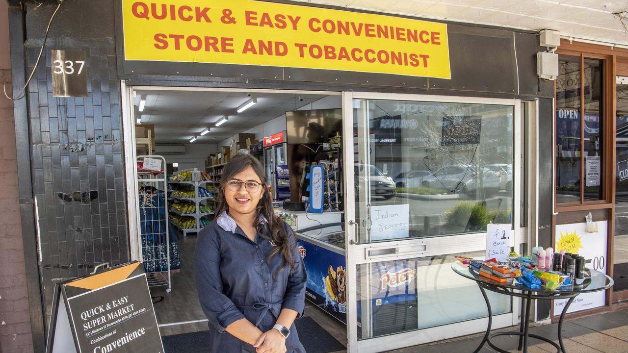 After falling in love with Toowoomba and recently moving to the region, Sejal Patel decided to open Quick &amp; Easy Indian Grocery Store and Tobacconists on Ruthven St. Picture: Nev Madsen.