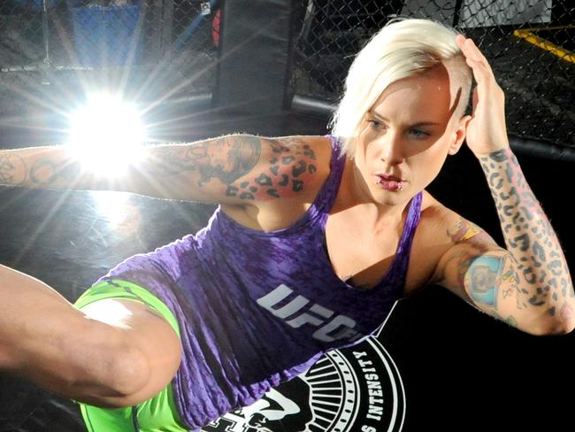 Manly's Bec 'Rowdy' Rawlings has been selected as a contest for a new UFC show called The Ultimate Fighter: A Champion Will Be Crowned - Picture: Richard Walker