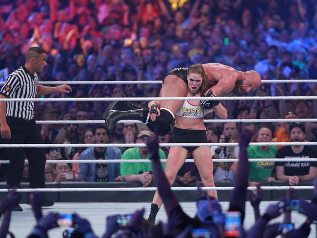 Rousey will wrestle in Melbourne in October. Picture: WWE, Inc