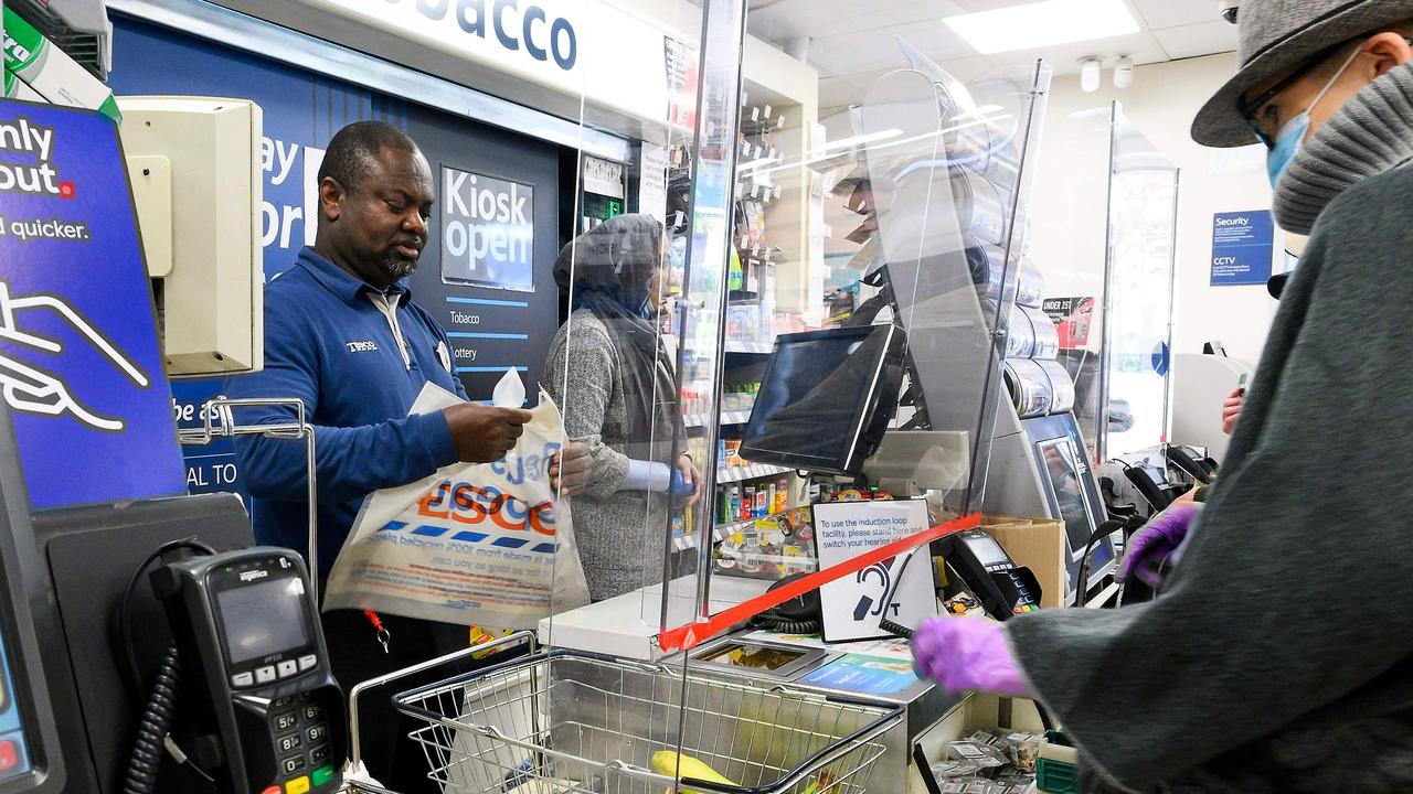 Tesco has apologised for labelling sanitary items as ‘non-essential’. Picture: Justin Tallis/AFP