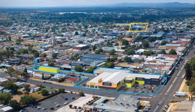 The Home and Co precinct (Blue) will be mere streets away from the Home &amp; Life Centre (yellow) which recently sold for millions.