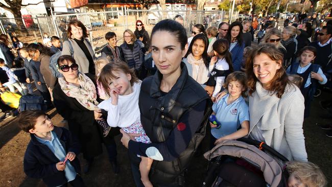 South Yarra Primary School is bursting at the seems say worried parents including Emily Keon-Cohen. Picture Norm Oorloff