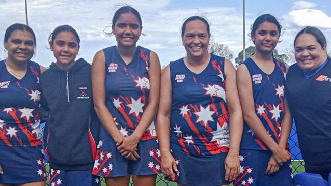 Williams Family from left, Pamela, Shaniqua, Martina, Mum Leanne, Shelera, and Trista. Image: contributed.