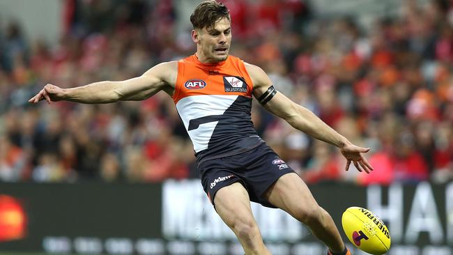 Will Stephen Coniglio get first crack at midfield dynamo Steele Sidebottom? Picture: Getty Images