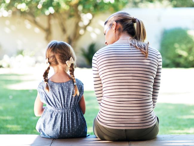 Parent and child conversations. For Kids News and Hibernation. iStock image