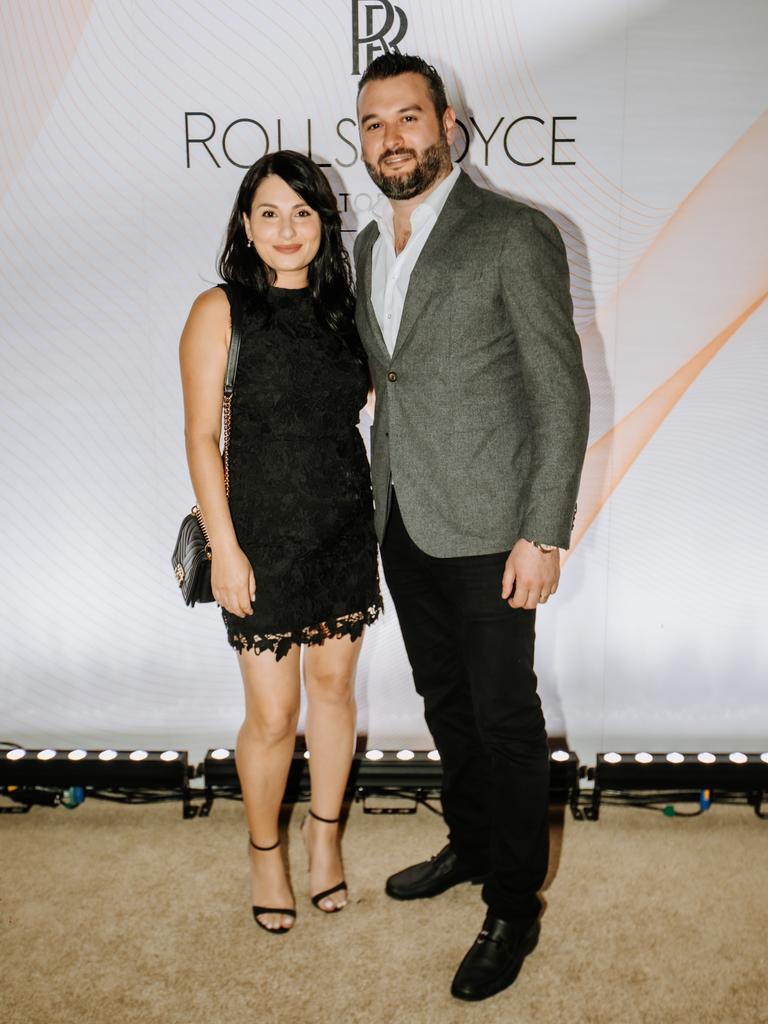 Chantelle Ghanem and Adonis Ghanem attend the Rolls-Royce Ghost Launch on 24th September 2020. Socials: Damien Anthony Rossi Pictures: Dino Renda