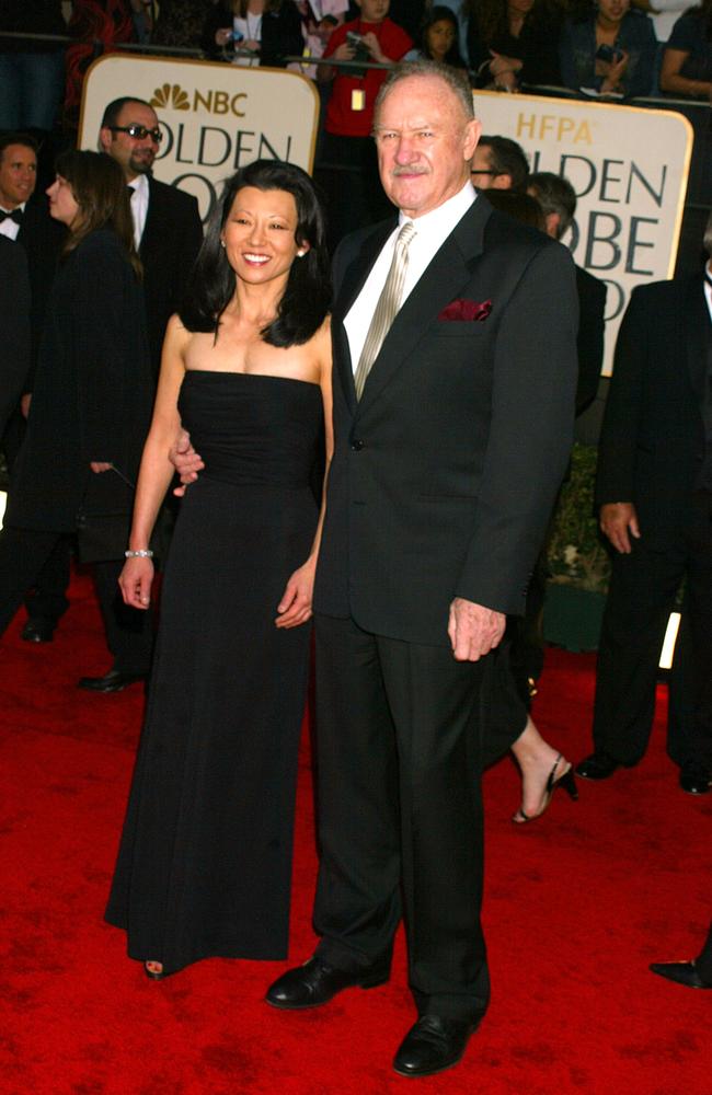 Gene Hackman and wife Betsy Arakawa during The 60th Annual Golden Globe Awards - Arrivals at The Beverly Hilton Hotel in Beverly Hills, California, United States. Picture: Jeffrey Mayer/WireImage