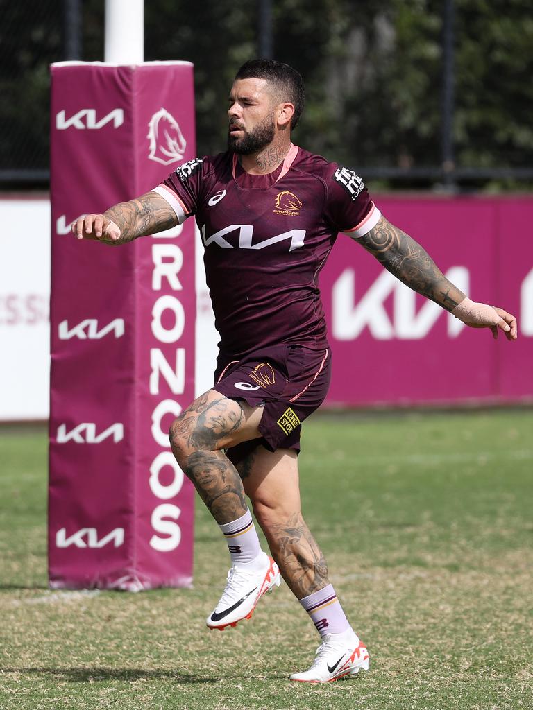 Adam Reynolds, Brisbane Broncos training, Red Hill. Picture: Liam Kidston