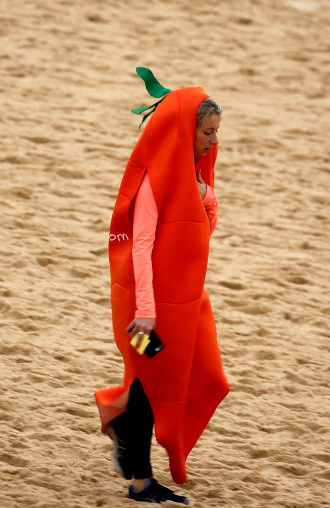 Vegetables were all the rage at Bondi this morning.