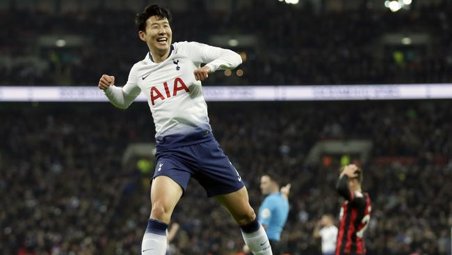 The biggest name at the Asian Cup will be Tottenham's Son Heung-Min. Picture: AP 