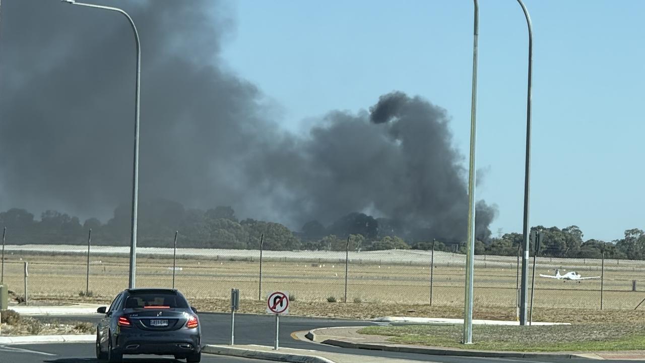 Huge black smoke cloud fills the sky after house fire