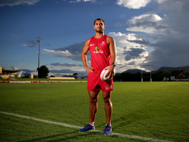 Karmichael Hunt at Reds pre-season training.