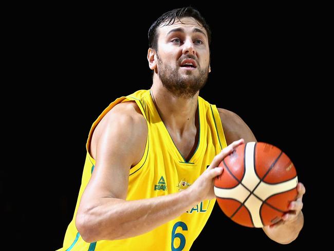 Andrew Bogut says the Boomers have plenty to play for at the World Cup with an Olympic berth on the line. Picture: Robert Prezioso/Getty Images