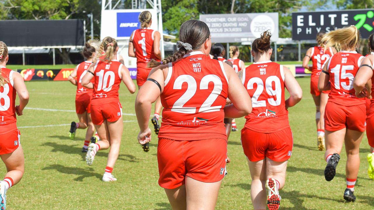 Waratah vs PINT in the 2022-23 NTFL womenÃ&#149;s grand final. Picture: PEMA TAMANG Pakhrin