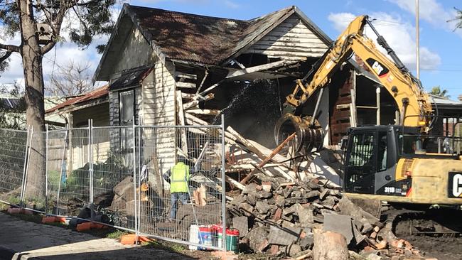 A house on the site was demolished to make way for a new double-storey development.