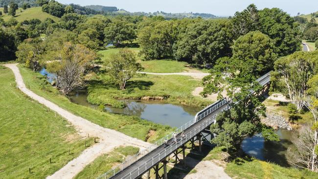 The Tweed section of the Northern Rivers Rail Trail, June 2024. Picture: Tweed Tourism Co