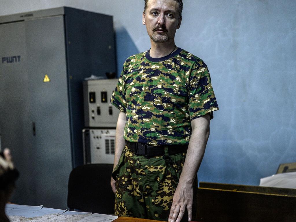 Igor Girkin, the top military commander of the self-proclaimed Donetsk People's Republic, during a press conference in July 2014. Picture: Bulent KILIC / AFP