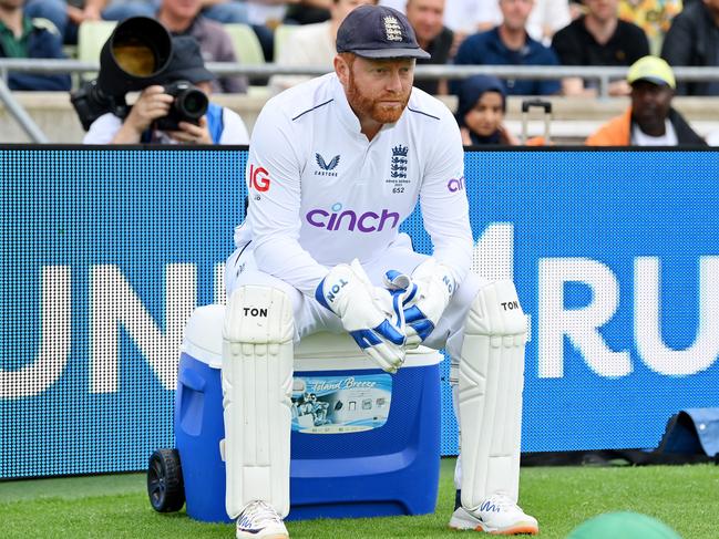 Jonny Bairstow had a tough match with the wicketkeeping gloves for England. Picture: Stu Forster/Getty Images