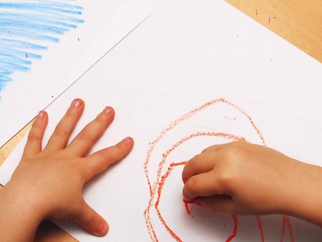 “I picked the leads of coloured pencils out of the cracks in the wooden classroom floor and used them to colour in a poster for a colouring.” Photo: Thinkstock