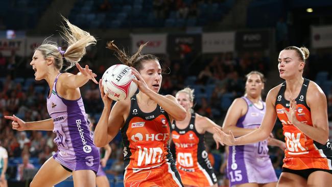 The Giants’ Amy Parmenter has dominated Super Netball this season. Picture: Getty