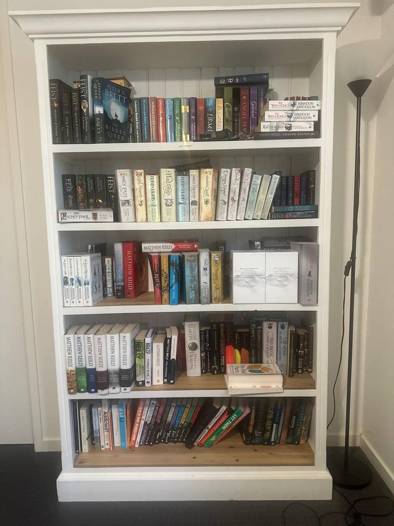 His book collection. Picture: Supplied
