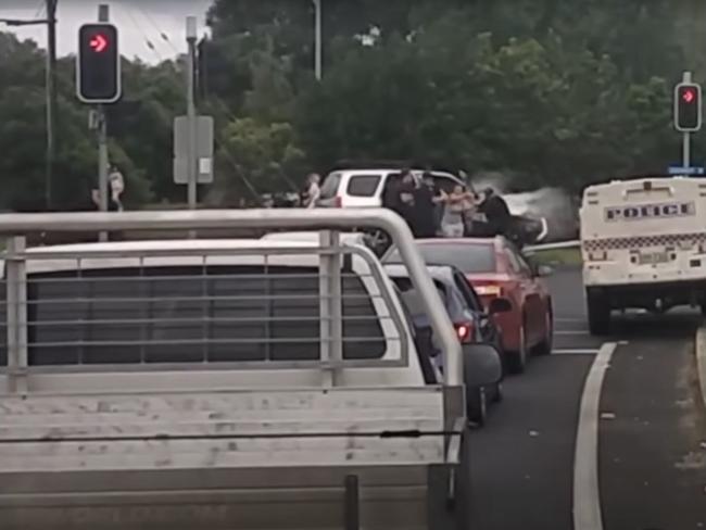 The woman crashed on Ray Jones Drive. Picture: Aussiecams/YouTube