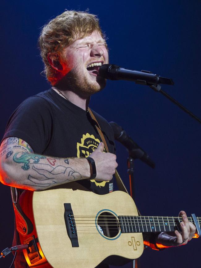 British singer-songwriter Ed Sheeran. Picture: AFP