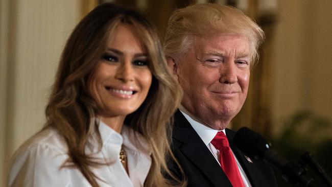 US President Donald Trump and US First Lady Melania Trump will attend Steven Mnuchin’s wedding. Picture: AFP