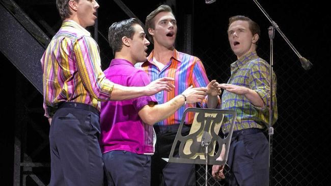 RAGS-TO-RICHES TALE: The musical  Jersey Boys  charts the tale of how a group of blue-collar boys went from dingy lounge bars and petty crime to become The Four Seasons and join the Rock and Roll Hall of Fame.