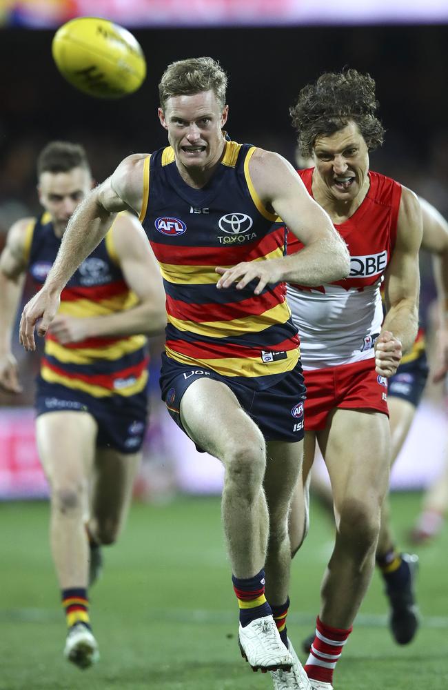 Former cricketer Alex Keath was impressive for the Crows last season. Picture: Sarah Reed