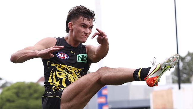 Josh Gibcus is set to be a part of Richmond’s defence. Picture: Michael Klein