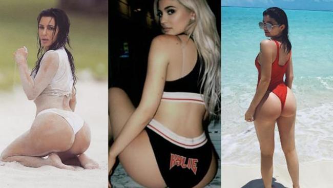 The Kardashians have turned the ‘belfie’ into an art form. Pictures: Instagram